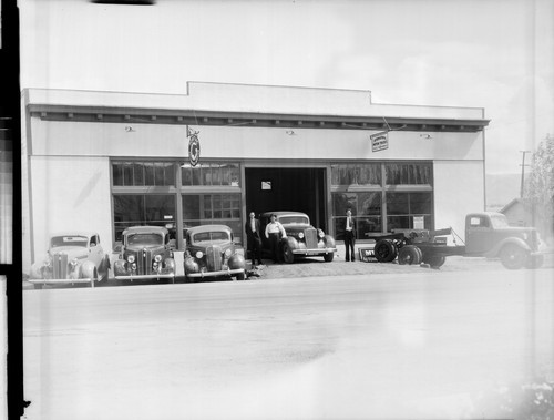 Mt. Lassen Transit Co's New Garage at Millwood