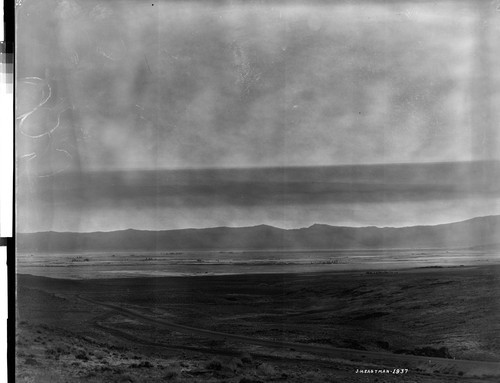 Looking down into Honey Lake Valley