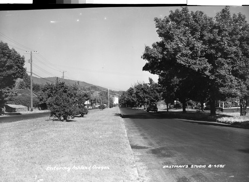 Entering Ashland, Oregon