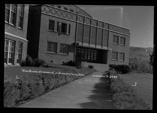 "High School Gymnasium," At Klamath Falls, Ore