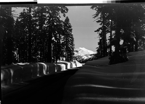 Mt. Lassen in Winter from Loop Highway