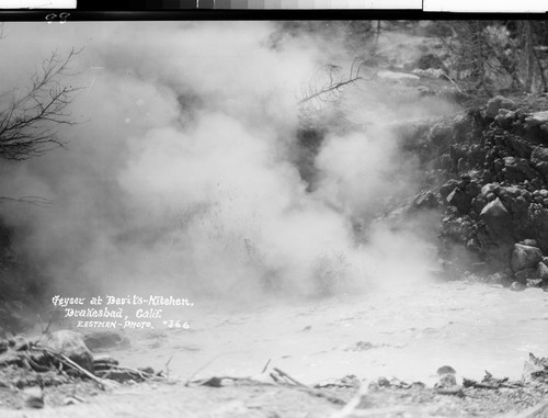 Geyser at Devil's - Kitchen Drakesbad, Calif