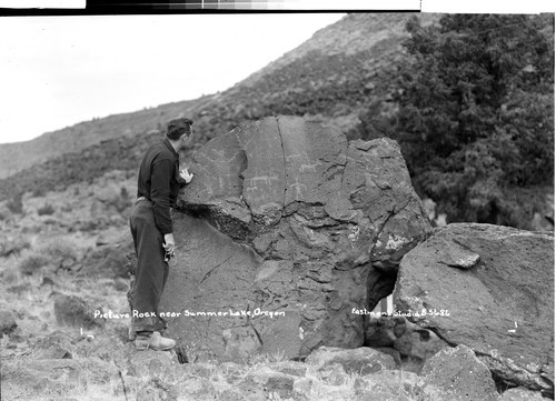 Picture Rock near Summer Lake, Oregon