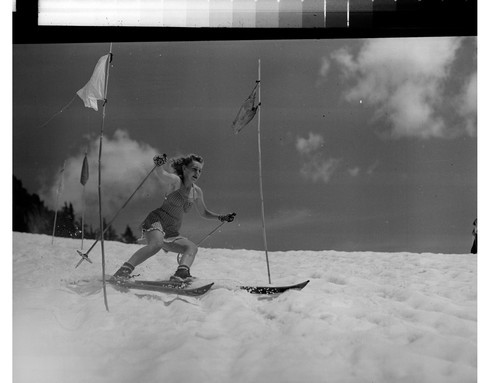 Girl on Skis
