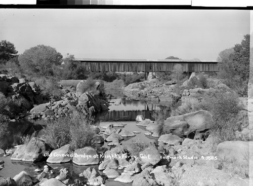 Old Covered Bridge at Knight's Ferry, Calif