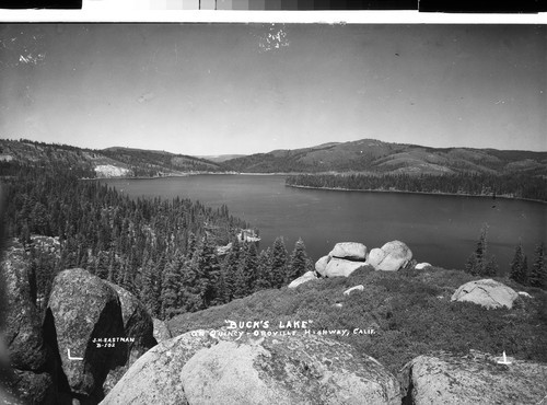 "Buck's Lake" on Quincy-Oroville Highway, Calif