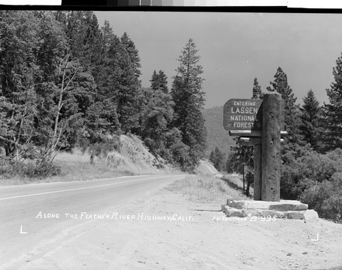 Along the Feather River Highway, Calif