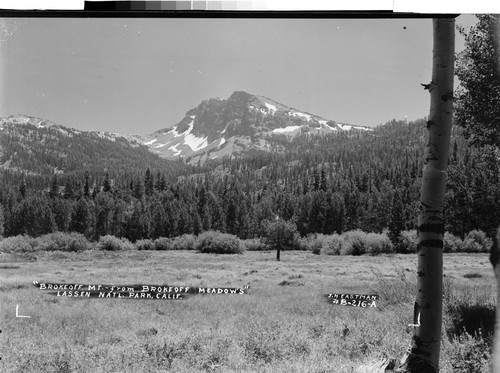 "Brokeoff Mt. - from Brokeoff Meadow's" Lassen Nat'l. Park, Calif