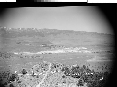 "Steamboat Hot Springs" from Geiger Lookout 12 Miles South of Reno, Nev