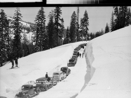 Winter Sports in Lassen Park Near Mineral, Calif