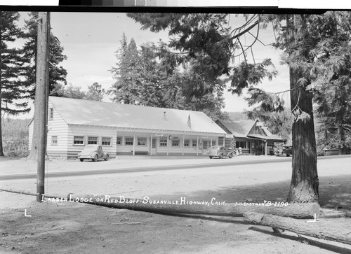 "Lassen Lodge" on Red Bluff-Susanville Highway, Calif