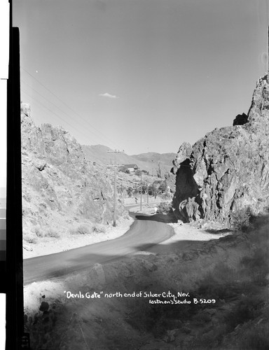 "Devils Gate" north end of Silver City, Nev