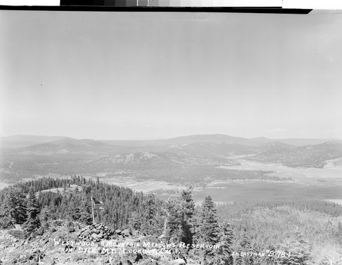 "Westwood & Mountain Meadow's Reservoir" from Dyer Mt. Lookout, Calif