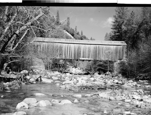 Covered Bridge near Downieville, Calif