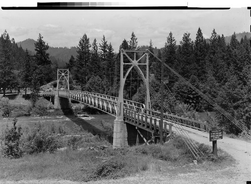 Suspension Bridge Happy Camp, Calif