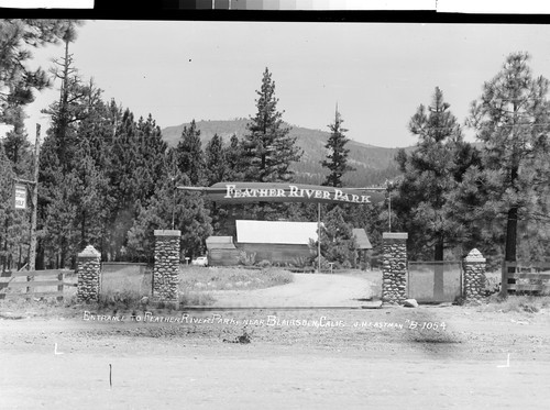 Entrance to Feather River Park, Near Blairsden, Calif