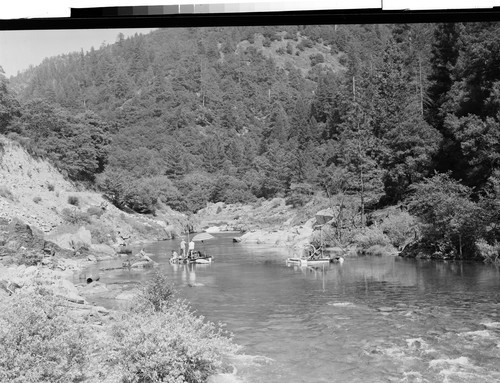 Under-Water Mining on the Yuba River, Calif