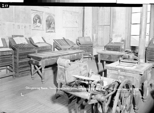 Composing Room, Territorial Enterprise, Virginia City, Nev