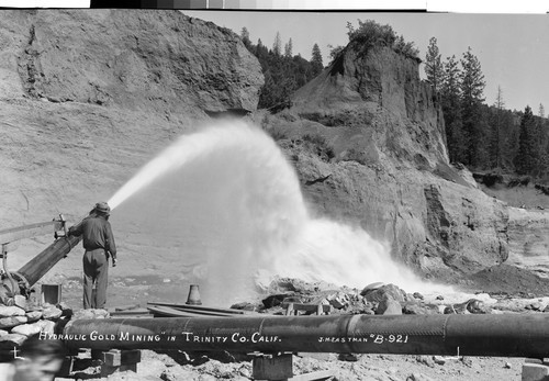 "Hydraulic Gold Mining" in Trinity Co. Calif