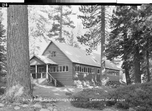 Dining Room, Gray Eagle Lodge, Calif