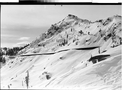 Snowsheds on Donner Summit, Calif