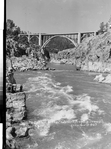 Bridge Along Feather River Highway, Calif