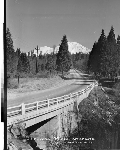 On hi-way "99" near Mt. Shasta