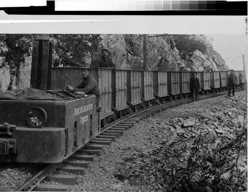 Ore Train at Kennett, Calif., In 1905