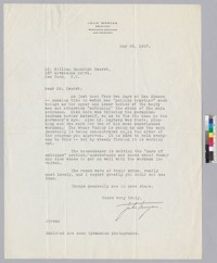 Letter from Julia Morgan to William Randolph Hearst regarding building progress
