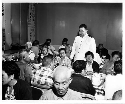 "3rd class dining room - PW. HVW '54"