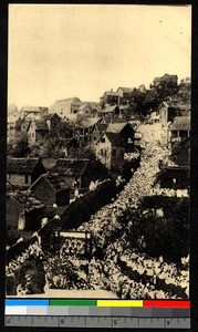 People fill the streets, Madagascar, ca.1920-1940