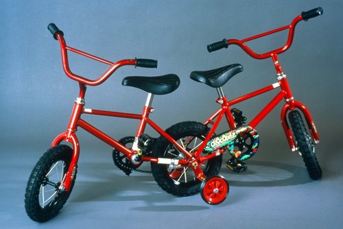 Toaster Work Wagon: modified bicycle to be given away to children from the wagon