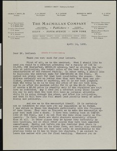 Harold Strong Latham, letter, 1932-04-14, to Hamlin Garland