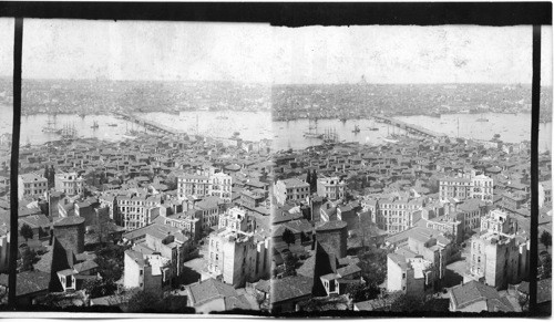 Birds-Eye View of Constantinople, Turkey