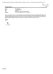 [Email from Stephen Perks to Mark Rolfe regarding attached draft report]