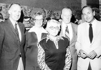 Adeline Hagaman and past SJSU presidents
