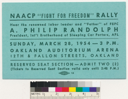 NAACP Fight for Freedom Rally ticket