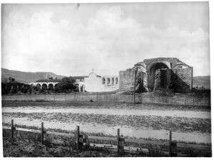 View of Mission San Juan Capistrano, from the east, ca.1900