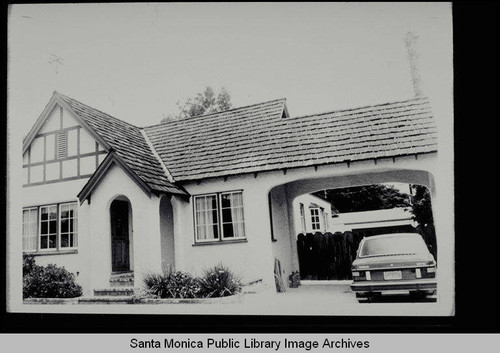 Tudor Revival bungalow, 1336 Cedar Street, Santa Monica, Calif., built 1926 by H.L. Bone