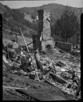 Wildfire damage, Malibu, 1936