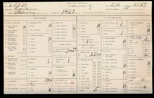 WPA household census for 1423 HENRY, Los Angeles