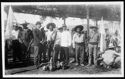 Yaqui Indians at Ortiz Treaty of Peace with Yaqui Chief Tetabiate and Colonel Peynada