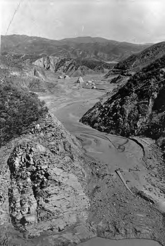 View of the canyon after the St. Francis Dam failed