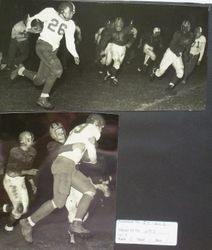 Analy High School football, fall, 1951--a night game with Tamalpais on Saturday night November 3rd, 1951