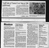 Last lady of Santa Cruz' dies at 106