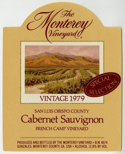 The Monterey Vineyard, Cabernet Sauvignon, 1979