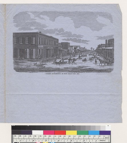 J Street, Sacramento, on New Year's Day, 1853 [California]