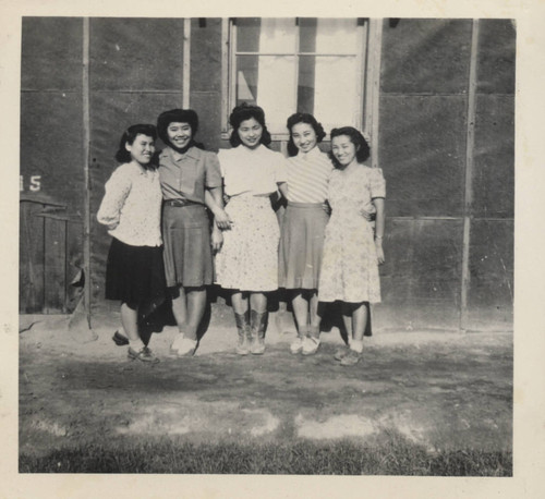 Five young women at Poston incarceration camp