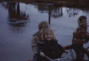 Clark Family Home movies Kids on Bikes in Flood Pepperwood