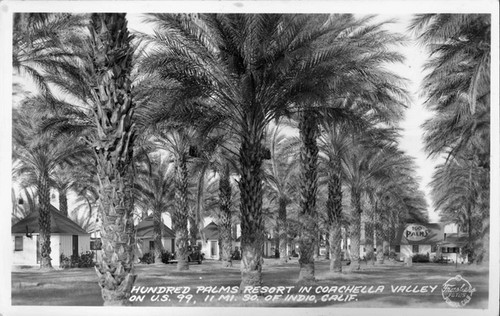 Hundred Palms Resort in Coachella Valley on U.S. 99, 11 mi. so. of Indio, Calif
